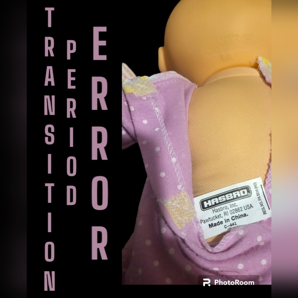 One of a kind Transitional Period Cabbage Patch Sipping Baby with Errors! - Picture 4 of 8